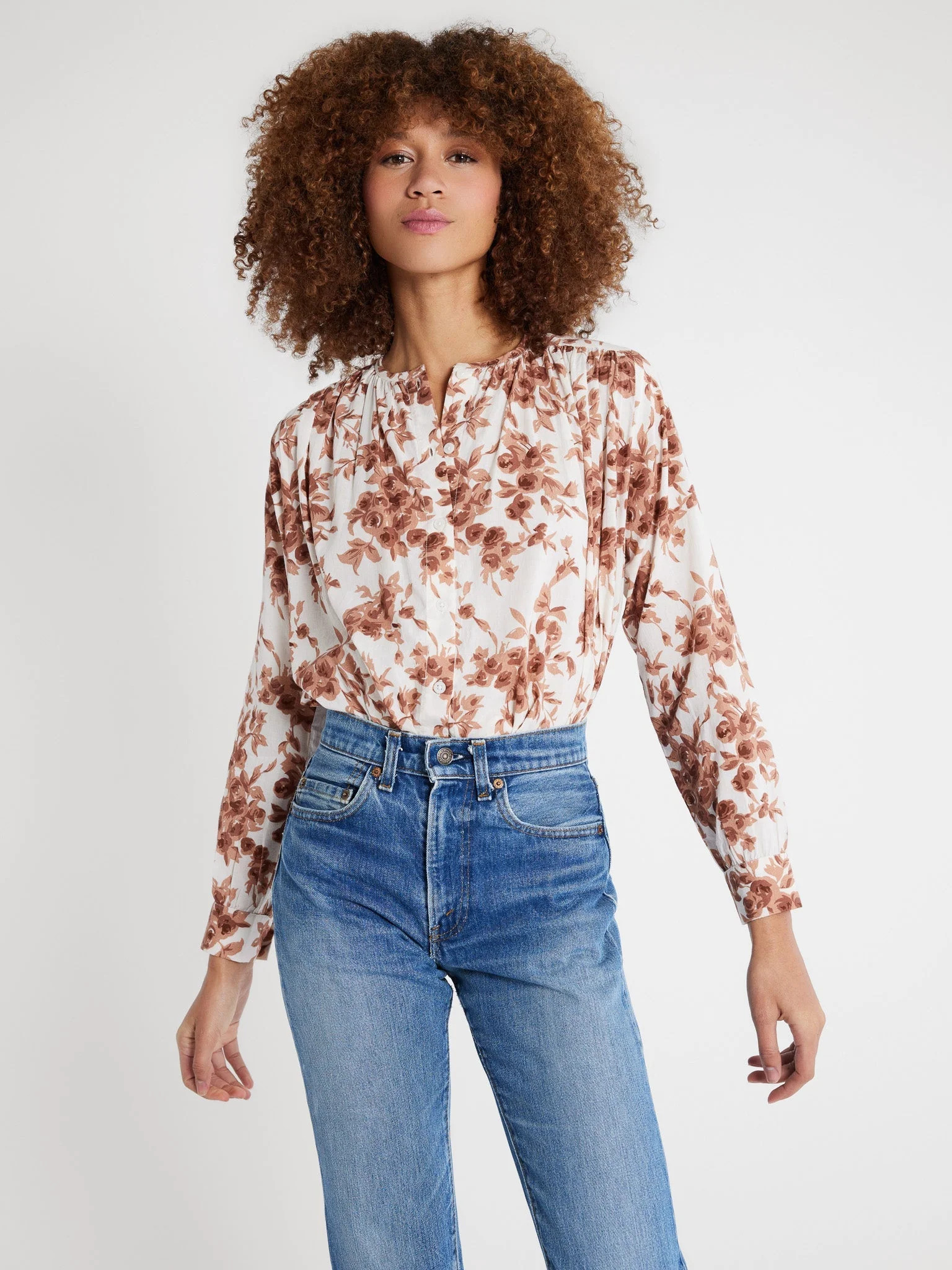 Shop Mille - Florian Top in Cafe Bouquet | Mille
