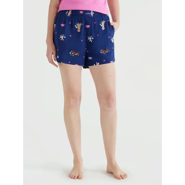 Joyspun Women's Woven Pajama Boxer Shorts, Sizes XS to 3X - Walmart.com | Walmart (US)