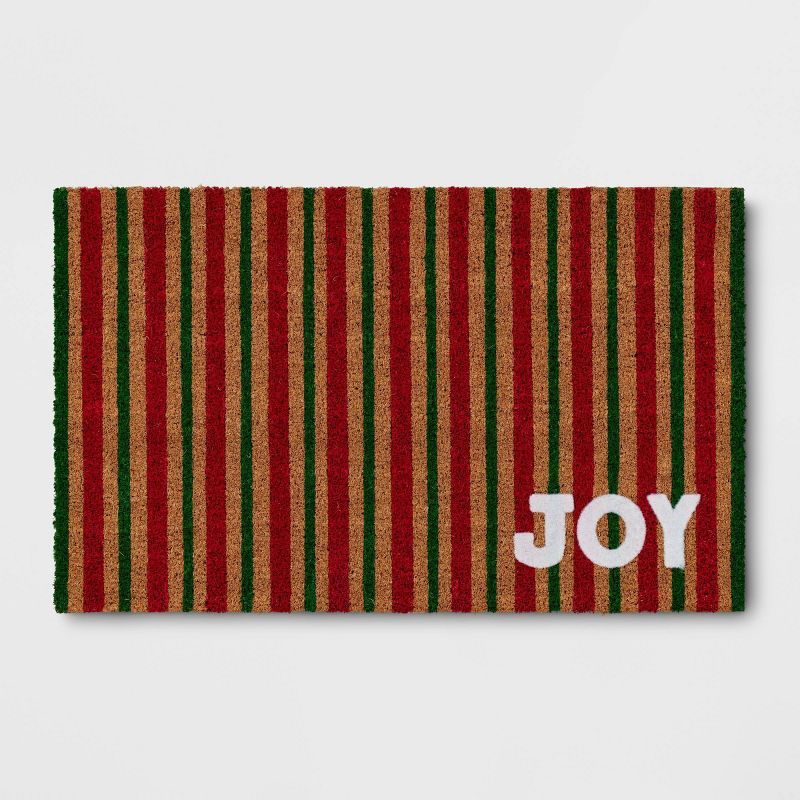 1'6"x2'6" Flocked Joy Stripes Doormat - Wondershop™ | Target