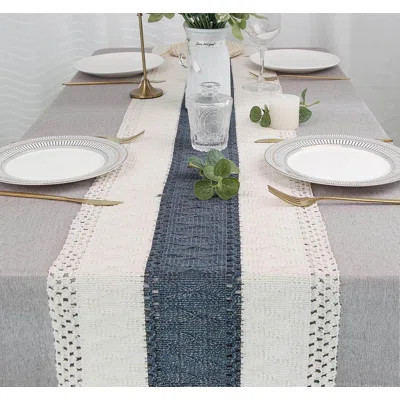 Rustic Macrame Runner with Tassels | Wayfair North America