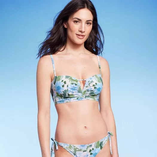 Women's Tunneled Underwire Bikini Top - Wild Fable™ Light Green Xxs : Target
