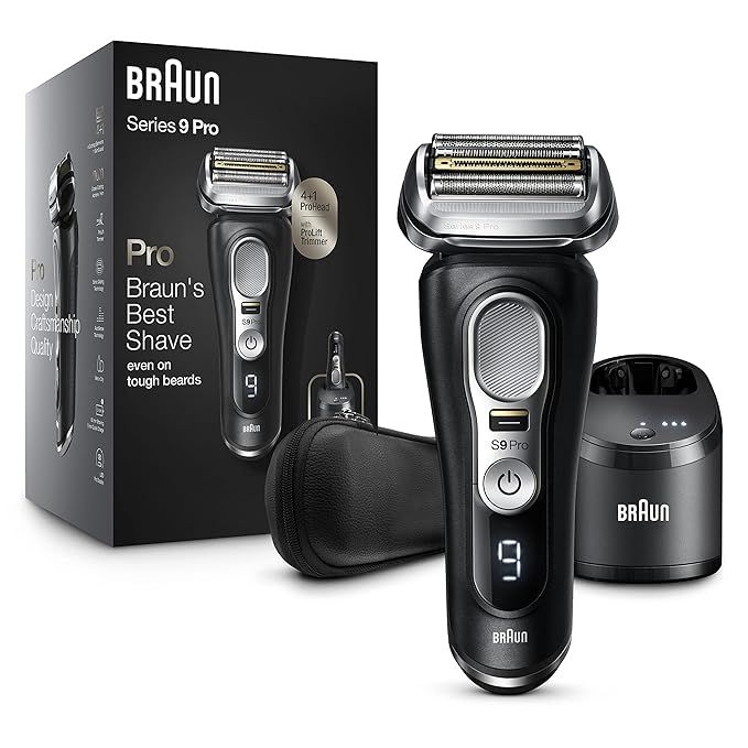 Braun Electric Razor, Waterproof Foil Shaver for Men, Series 9 Pro 9460cc, Wet & Dry Shave, With ... | Amazon (US)