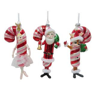 Assorted 6.5" Candy Cane Character Glass Ornament, 1pc. by Ashland® | Michaels® | Michaels Stores