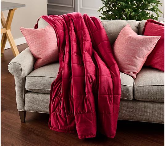 Berkshire Suedemink Oversized 60" x 80" Filled Throw - QVC.com | QVC