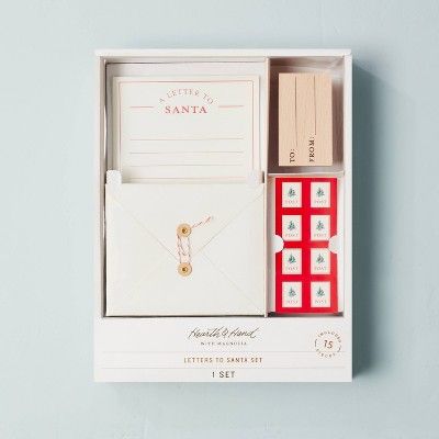 Letters To Santa Stationary Set - Hearth &#38; Hand&#8482; with Magnolia | Target