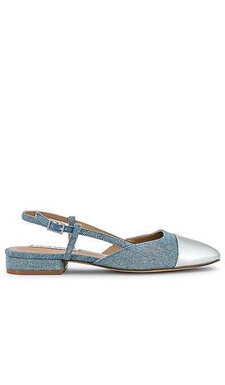 Belinda Sling Back in Denim & Silver | Revolve Clothing (Global)