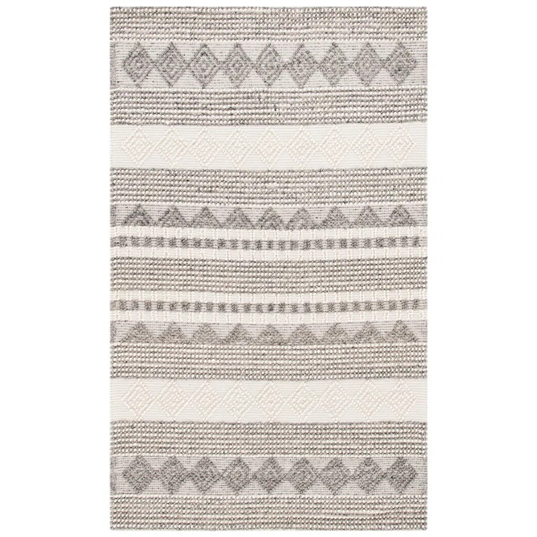 Gifford Striped Hand Tufted Gray/Ivory Area Rug | Wayfair North America