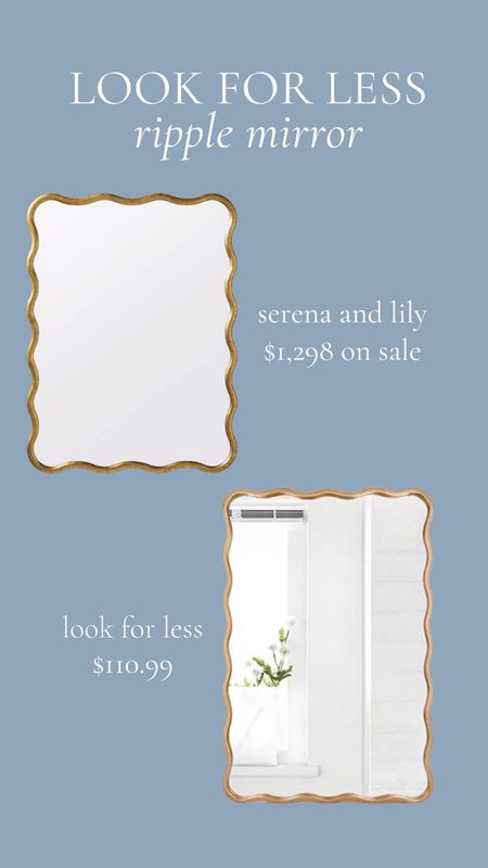 Ripple Mirror Rectangle The Look for Less  

#LTKhome #LTKstyletip #LTKsalealert