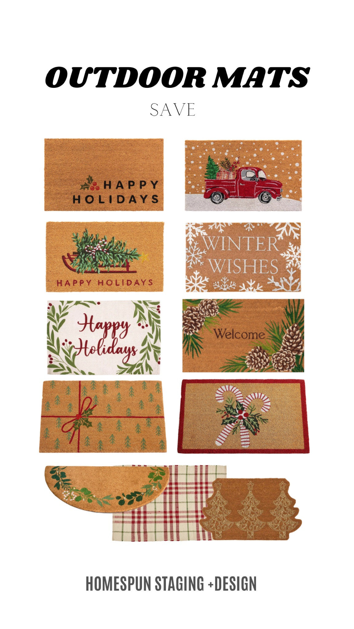 Door mats that are budget friendly 

#LTKSeasonal #LTKHoliday #LTKHome