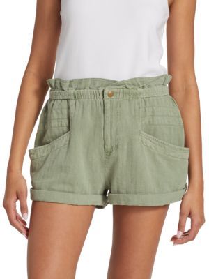 Free People Topanga Linen Cotton Blend Shorts on SALE | Saks OFF 5TH | Saks Fifth Avenue OFF 5TH