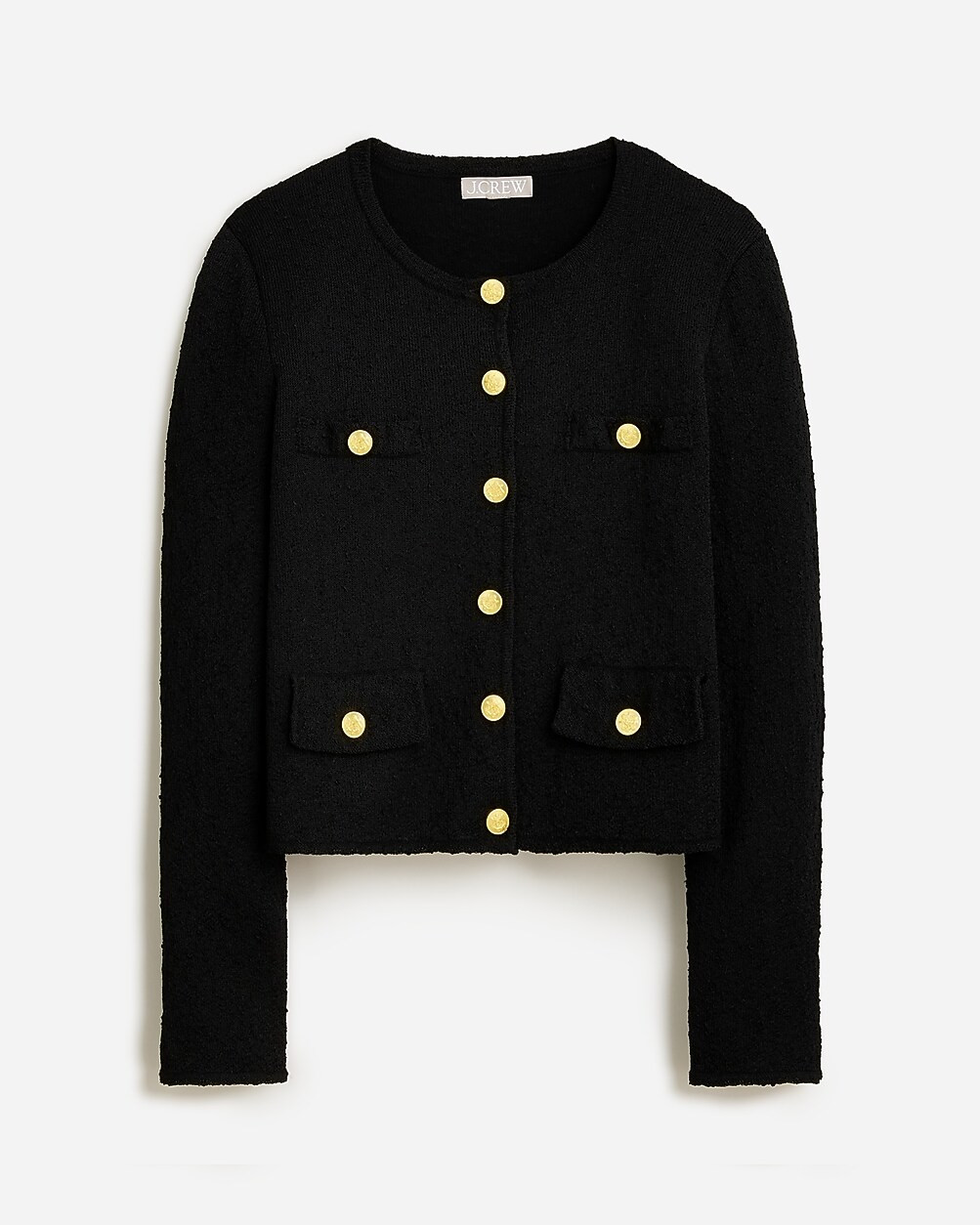 Emilie patch-pocket sweater lady jacket in stripe | J. Crew US