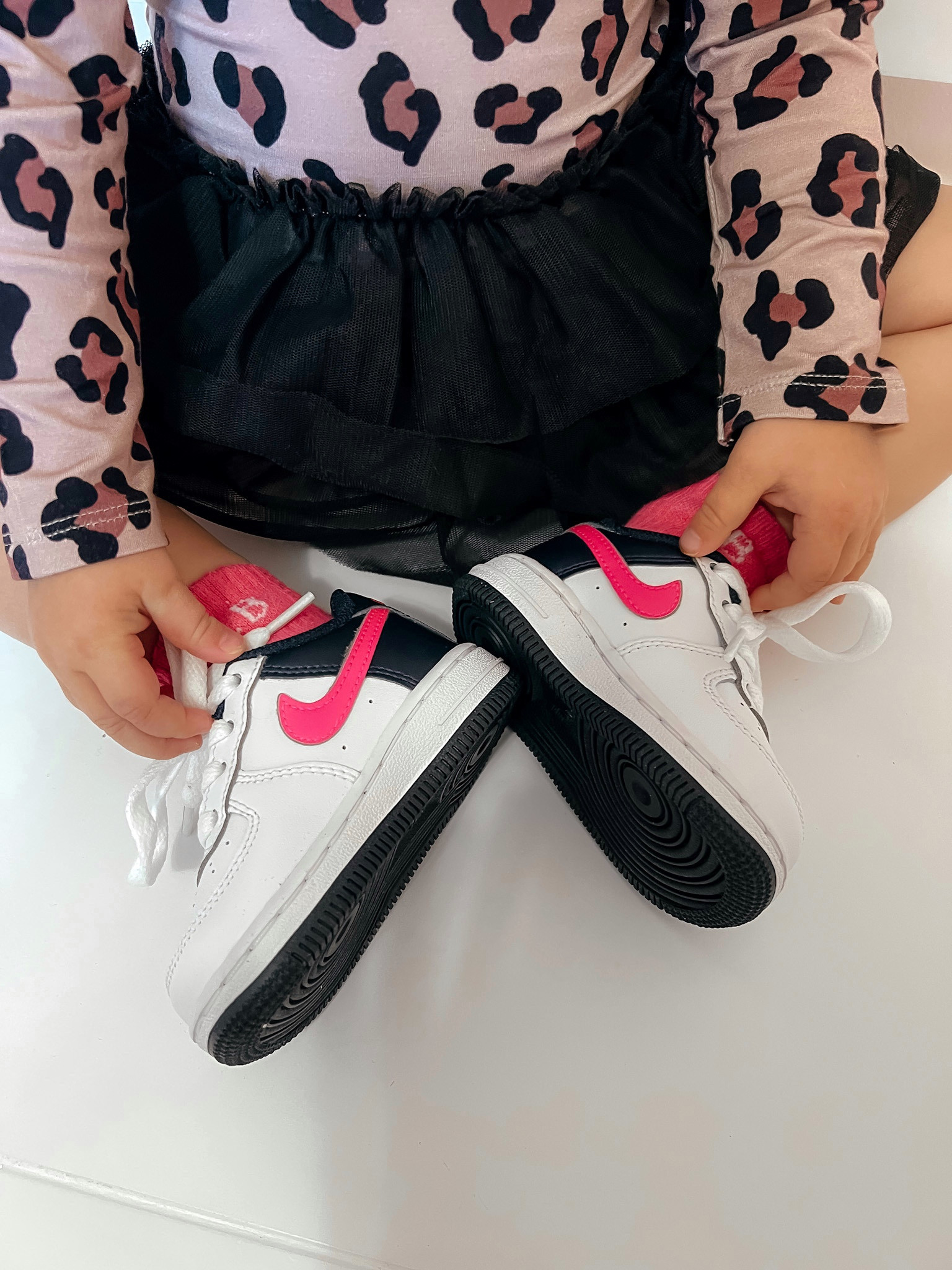 Nikes on sale ; toddler Nikes ; pink and black Nike Air Force 1s ; pink and white Nikes ; toddler gift idea ; gift for kids ; 

#LTKkids #LTKGiftGuide #LTKshoecrush
