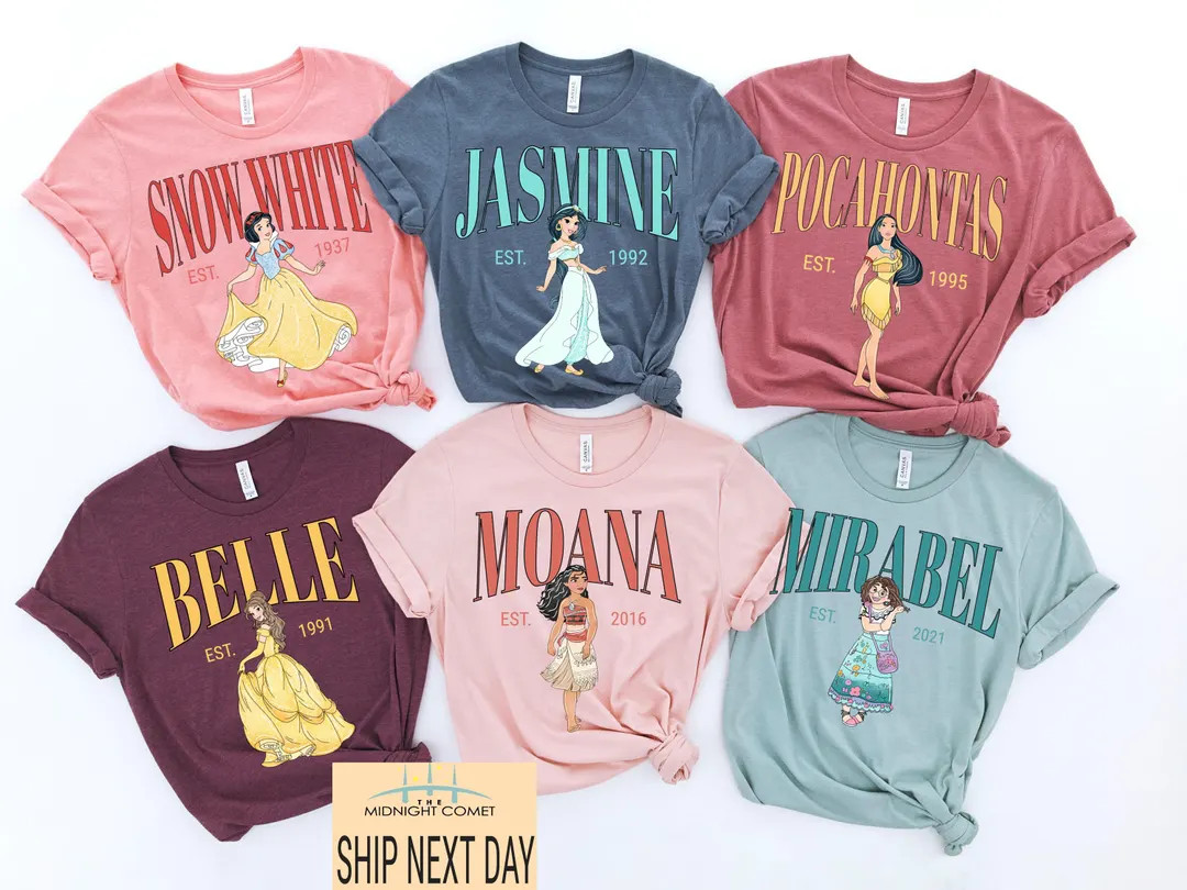Disney Princess Shirt, in My Disney Princess Era Sweatshirt, Disneyworld Girls Trip Tee, Disneyla... | Etsy (US)