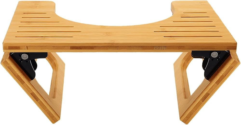 AmazerBath 7 Inches Bamboo Toilet Stool for Bathroom, Collapsible Poop Stool, Natural Color | Amazon (US)
