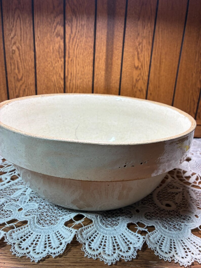 Antique Stoneware Western Stoneware Co. Grey Mixing bowl 10 1/2" | Etsy (Global)