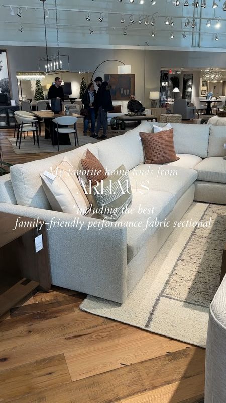 Went on a little shopping trip to @arhaus today and linked all of my favorite finds for you in my LTK shop.

One of the top questions I get asked is — what is your favorite sectional? The Kipton is always one of my top three recommendations because it comes in so many Krypton performance fabrics so it’s family and pet-friendly. You know I love a white sofa and with performance materials you can live life without worrying about spills and stains every minute. Most of my clients are families and I have kids of my own so durability is very important around here. 

I also looooved the rug options, the arched Hattie cabinet, the upholstered swoop arm dining chairs and the handsome black dresser/nighstand. 

I’ve shopped Arhaus online many times, but seeing everything in store was a game changer. Now you can shop all my faves knowing they look just as good in person! 

Shop in the LTK app through the link in my bio and follow @pennyandpearldesign for more interior design and home style✨

#LTKsalealert #LTKhome #LTKfamily