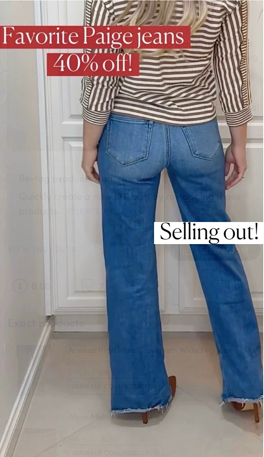 Anessa jeans (the perfect soft, comfortable, wide leg jeans) so flattering too!
Paige jeans 

#LTKOver40 #LTKSeasonal #LTKSaleAlert