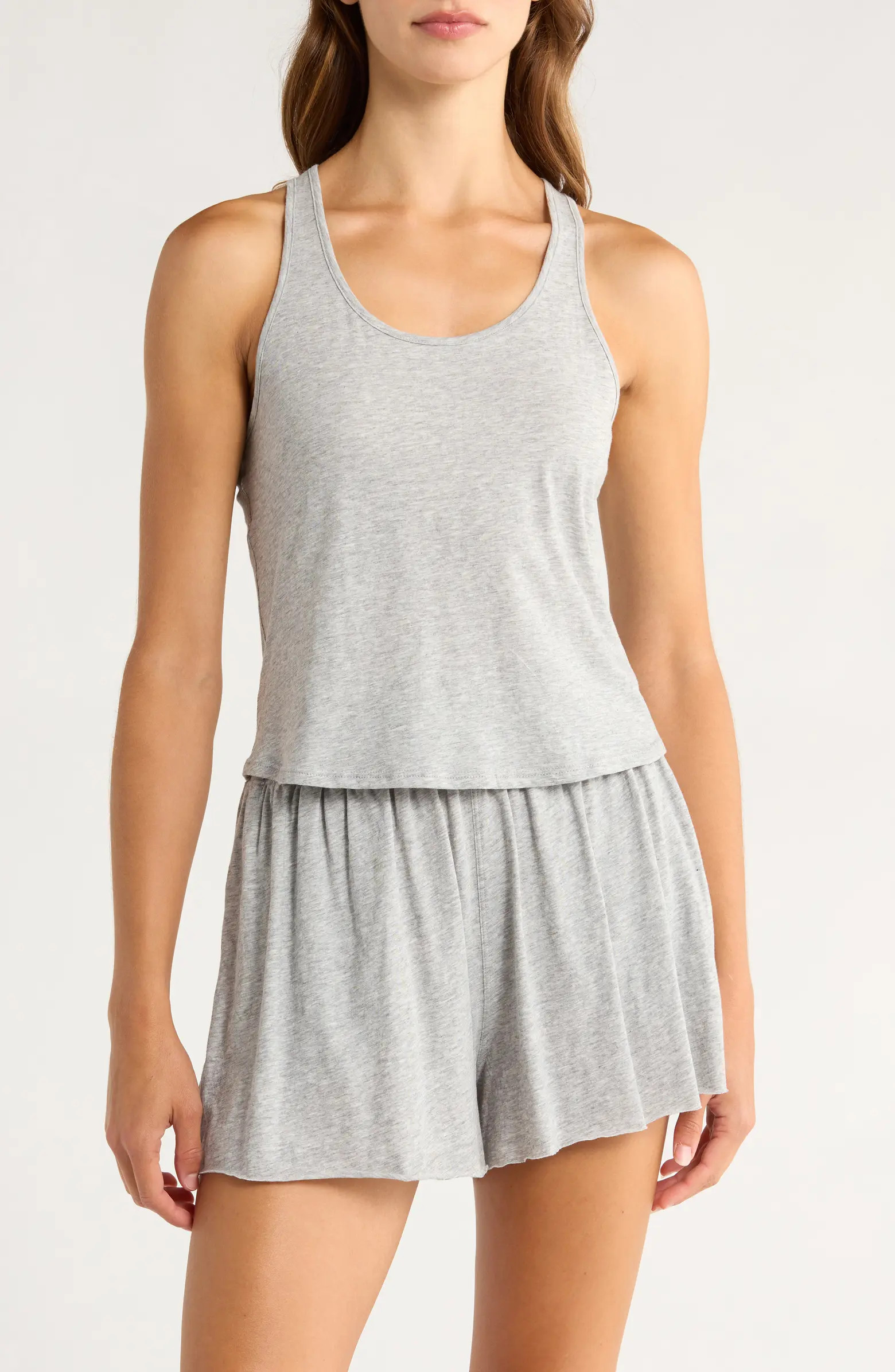 Organic Pima Cotton Curve Hem Tank | Nordstrom