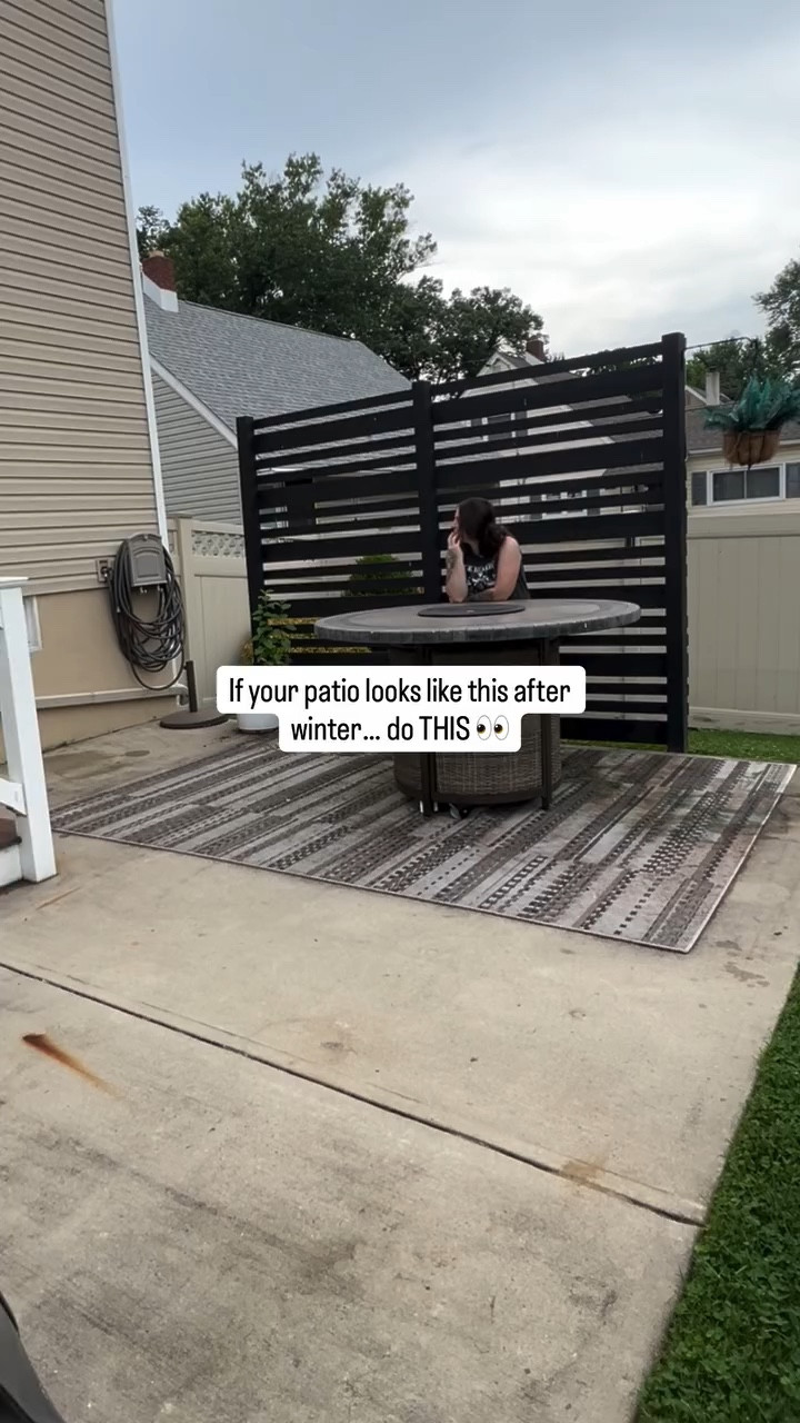 ☀️ Like & Save for your patio makeover 🤎 tap follow & comment SHOP for all links 🔗 

I swear this was the FINAL step that made our patio actually feel finished 🙌🏻

We didn’t redo anything crazy… just focused on affordable swaps that completely changed the space 👀

✔️ snap & go patio tiles (no contractor needed)
✔️ outdoor rug to define the space
✔️ affordable table + swivel chairs
✔️ adirondack chairs with a cup holder + foot rest (obsessed)
✔️ BIG umbrella for shade all day
✔️ outdoor fan (because summer 😅)
✔️ plants to make it feel alive 🌿
✔️ tabletop fire feature for that cozy vibe at night

It finally feels like a space we’ll actually USE — not just look at 🤍

If you missed it, go watch episode 1 + 2 of this patio makeover because the before was… 🫠

Tap follow @alwaysa_kozyhome for the full KOZY home recaps series + comment “SHOP” and I’ll send you everything 🛍️
(note: you must be following or have a public account to receive links)

#lowespartner #lowesproject @loweshomeimprovement 
#patiomakeover
#outdoorliving
#backyardinspo

#LTKMothersDay #LTKHome #LTKSeasonal