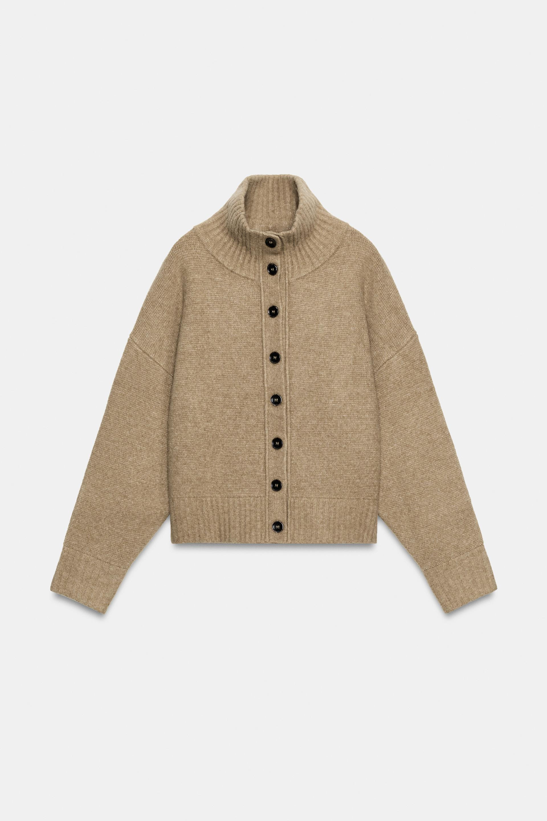 HIGH NECK CARDIGAN | Zara UK