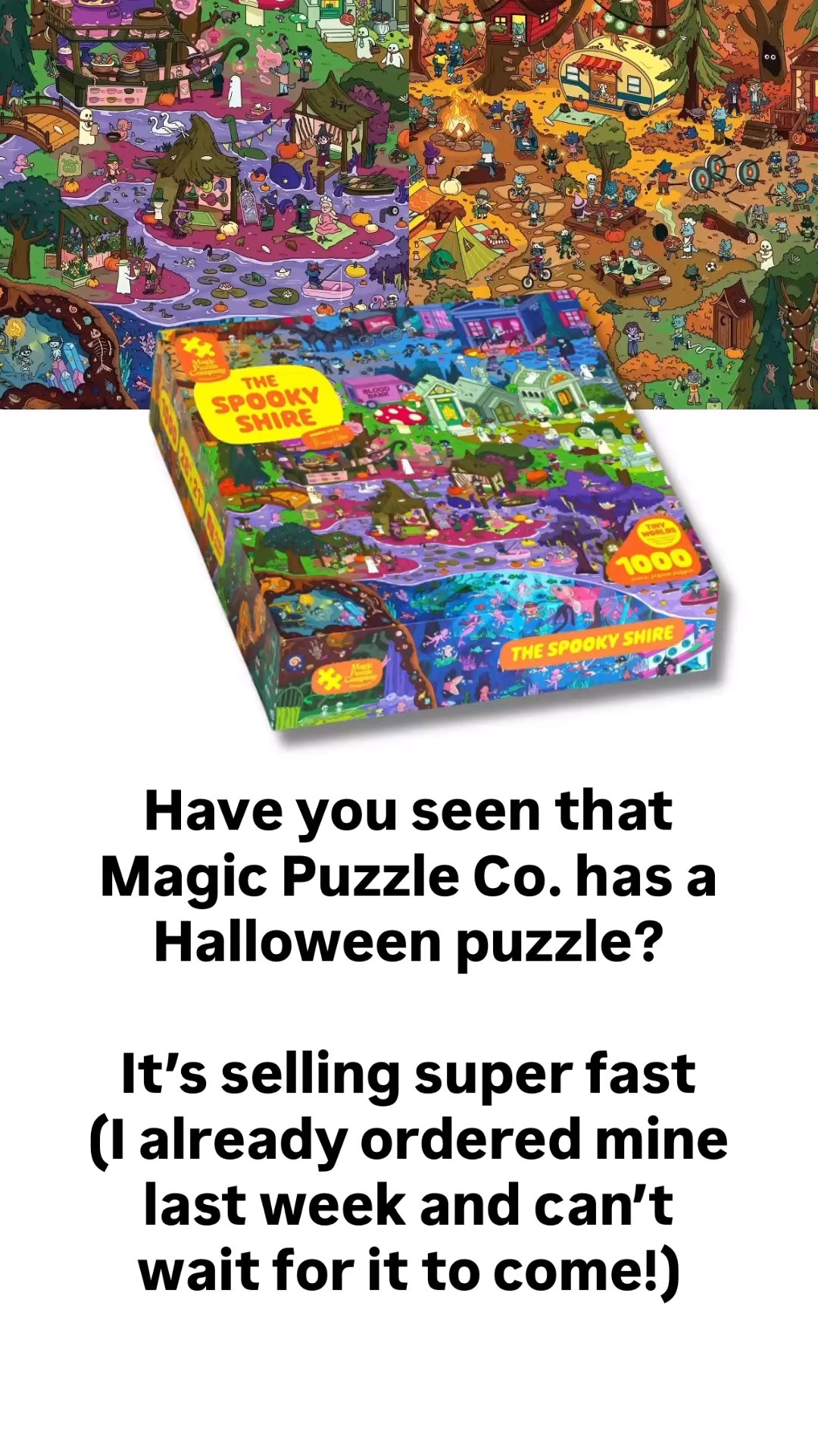 This new Halloween Magic Puzzle Co. puzzle is selling super fast! (I ordered mine last week and can’t wait for it to come!)