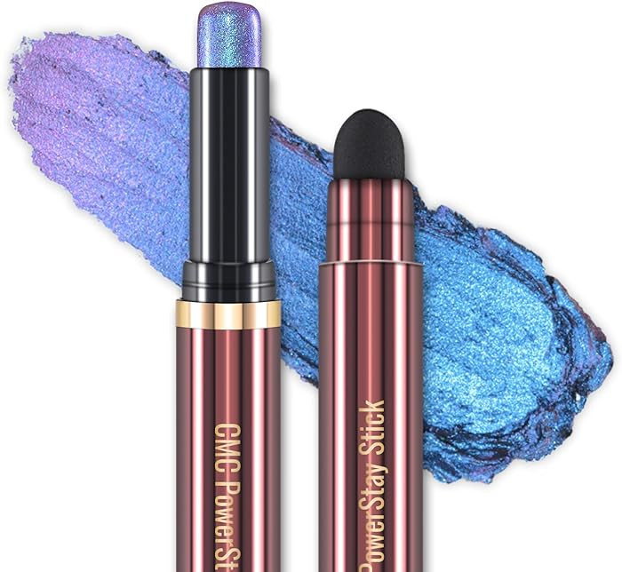 CHARMACY Duochrome Glitter Eyeshadow Stick, Chameleon Metallic Shimmer Smoky Eye Shadow, Long-Las... | Amazon (US)