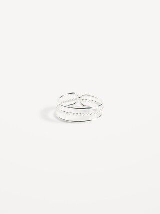 Silver-Toned Metal Triple-Row Ring for Women | Old Navy (US)