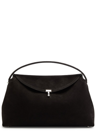 T-Lock suede top handle bag | Harvey Nichols (Global)