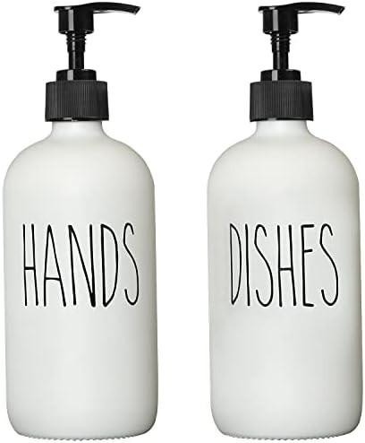 Amazon.com: MOMEEMO Soap Dispenser Set 2 Pack, Contains Dish Soap Dispenser and Hand Soap Dispens... | Amazon (US)