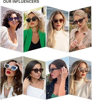 SOJOS Square Cat Eye Polarized Sunglasses for Women Retro Classic Vintage Trendy Cateye Shades Su... | Amazon (US)