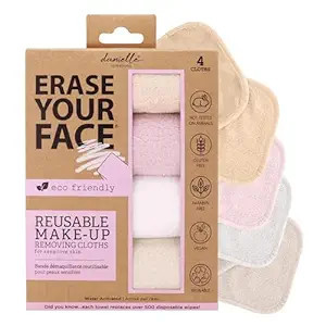 ERASE YOUR FACE Face Reusable Makeup Removing Cloths With Friendly Packaging By Danielle Enterpri... | Amazon (US)