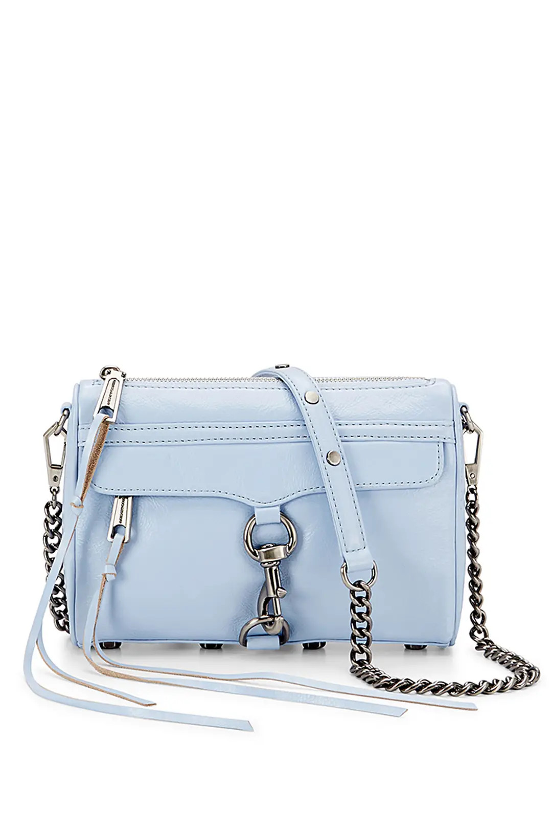 Rebecca Minkoff Accessories Blue Mini Mac Cross Body Bag | Rent The Runway