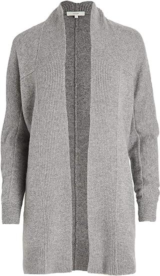 Vince Women's Boiled Cashmere Open Rib Trim Cardigan | Amazon (US)