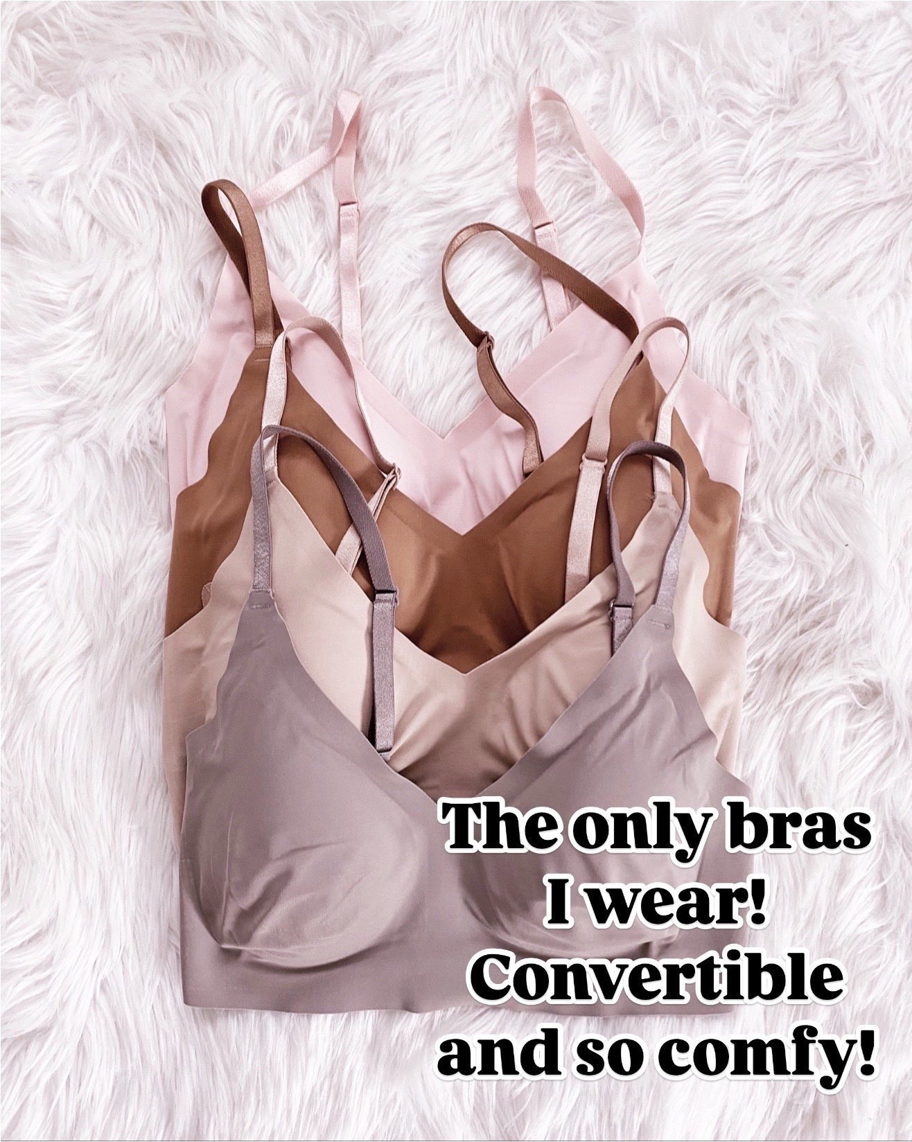 These convertible bras are soft, seamless, and disappear under everything. Comfy enough for all-day wear, and they never dig in.

Sunsets and Stilettos seamless convertible bra everyday comfort neutral layering wardrobe essential

#LTKWorkwear #LTKOver40 #LTKSeasonal