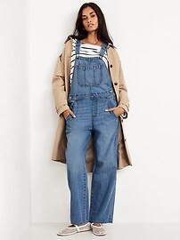 Baggy Wide-Leg Jean Overalls | Old Navy (US)