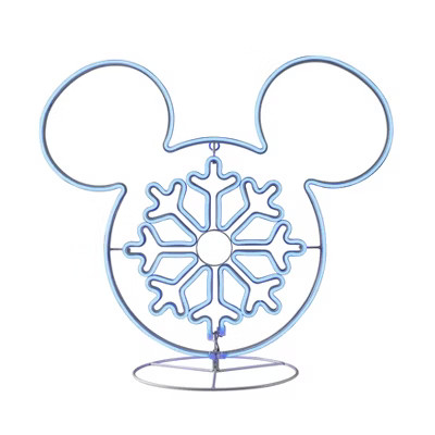 Disney 2' Outdoor Neon Mickey Snowflake | Target