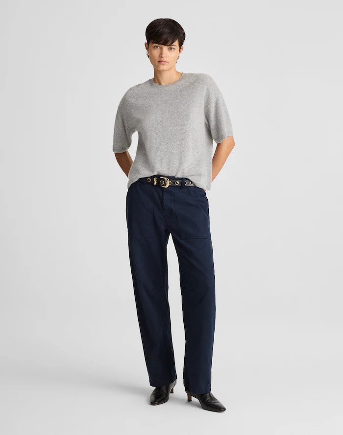 Darted Barrel-Leg Pants | Madewell