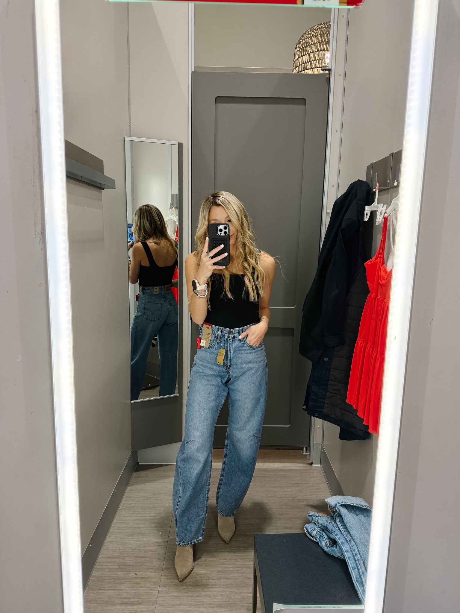 If you love the Barrel Jean Look, these are the best I have seen so far + high wasted!

#LTKmomlife #LTKgrwm #LTKootd