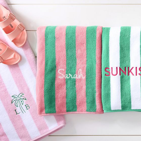 Cabana Stripe Towel | Mark and Graham