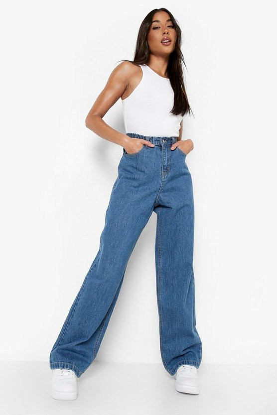 High Rise 90s Fit Dad Jeans | Boohoo.com (US & CA)