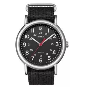 The Amazing Quality Timex Weekender Slip-Thru Watch - Black/Black | Walmart (US)