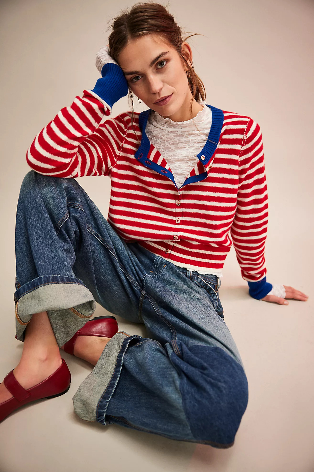 Nocturnal Stripe Cardi | Free People (Global - UK&FR Excluded)