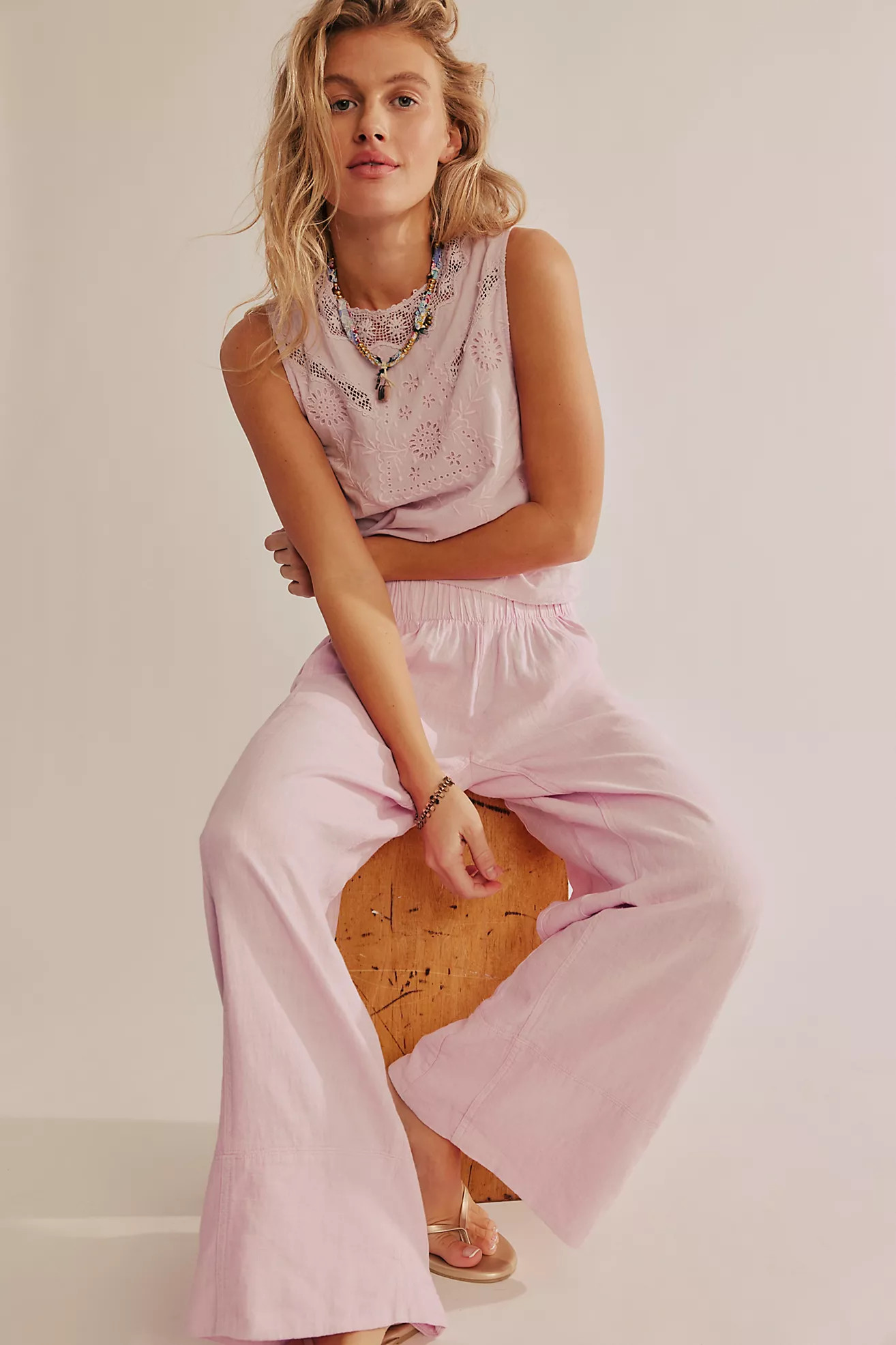 Day's End Linen Pull-On Pants | Free People (Global - UK&FR Excluded)