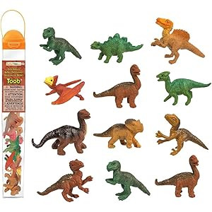 Safari Ltd Dino Babies TOOB with 10 Dinosaurs Including Baby Pertadon, Allosaurus, Apatosaurus, T... | Amazon (US)