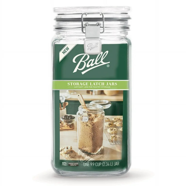 Ball Clear Glass Stackable Food Storage Jar with Lid | Walmart (US)