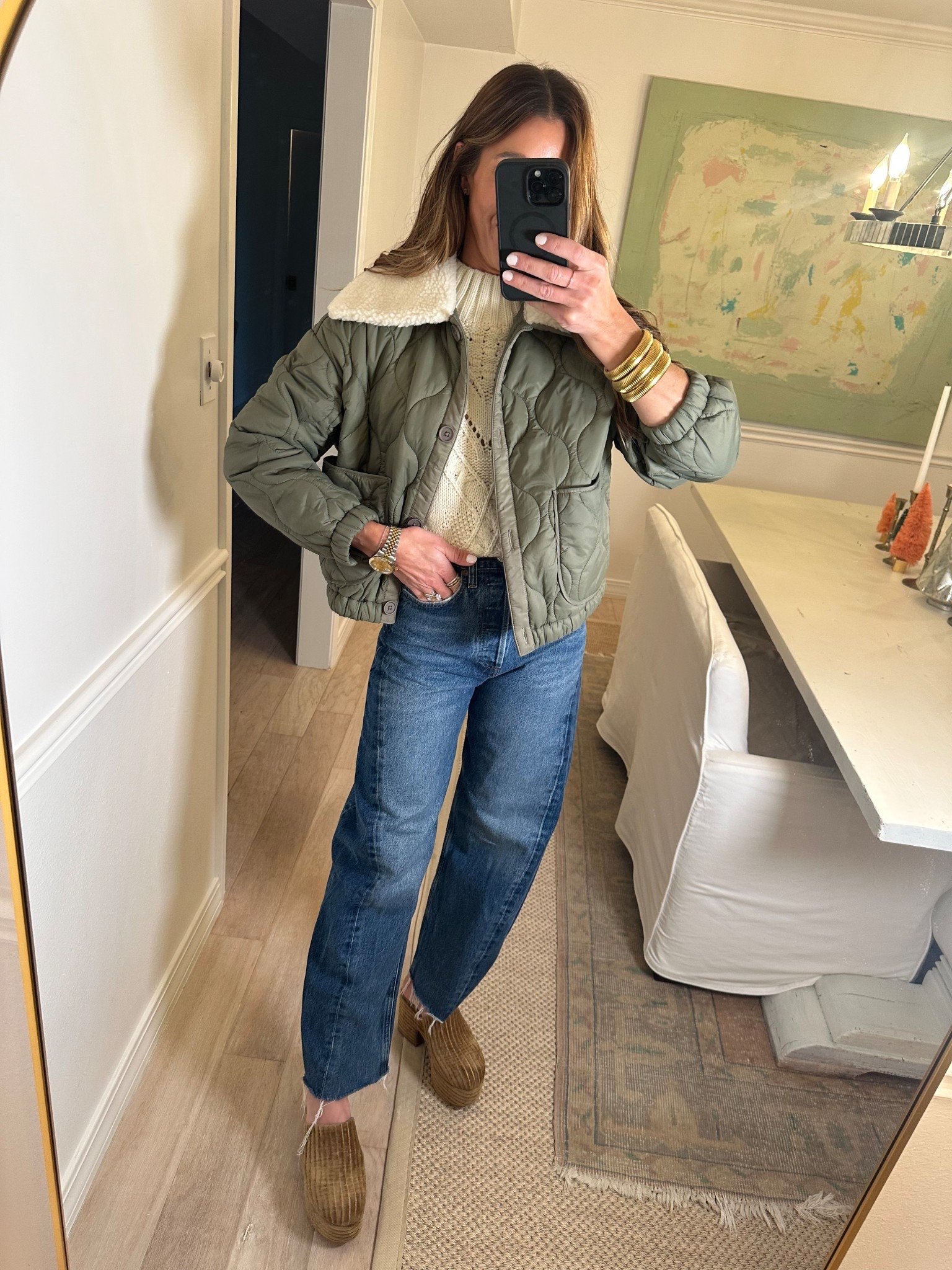 December 16 outfit idea. This target quilted jacket. So many cute details  

#LTKootd #LTKOver40 #LTKFindsUnder50