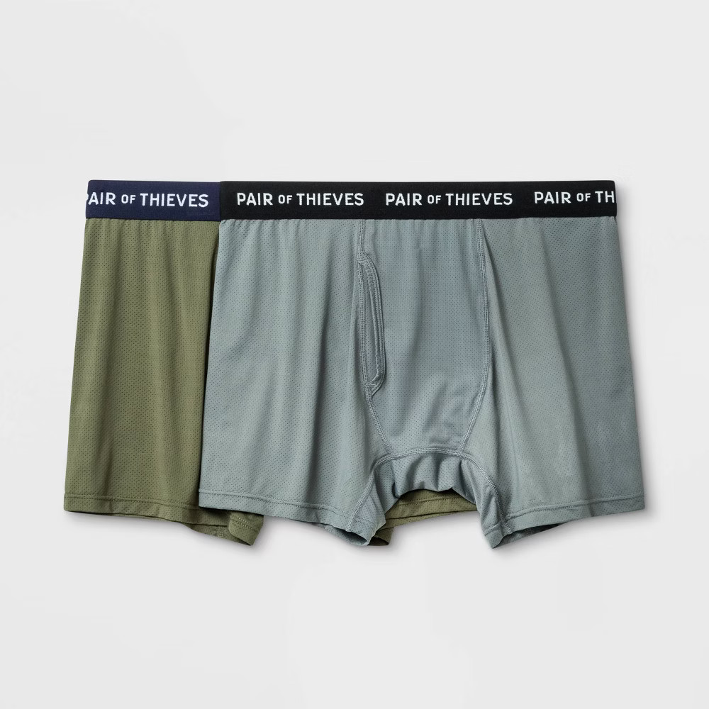 Pair of Thieves Men's Super Fit Boxer Briefs 2pk - /Gray/Geometric | Target