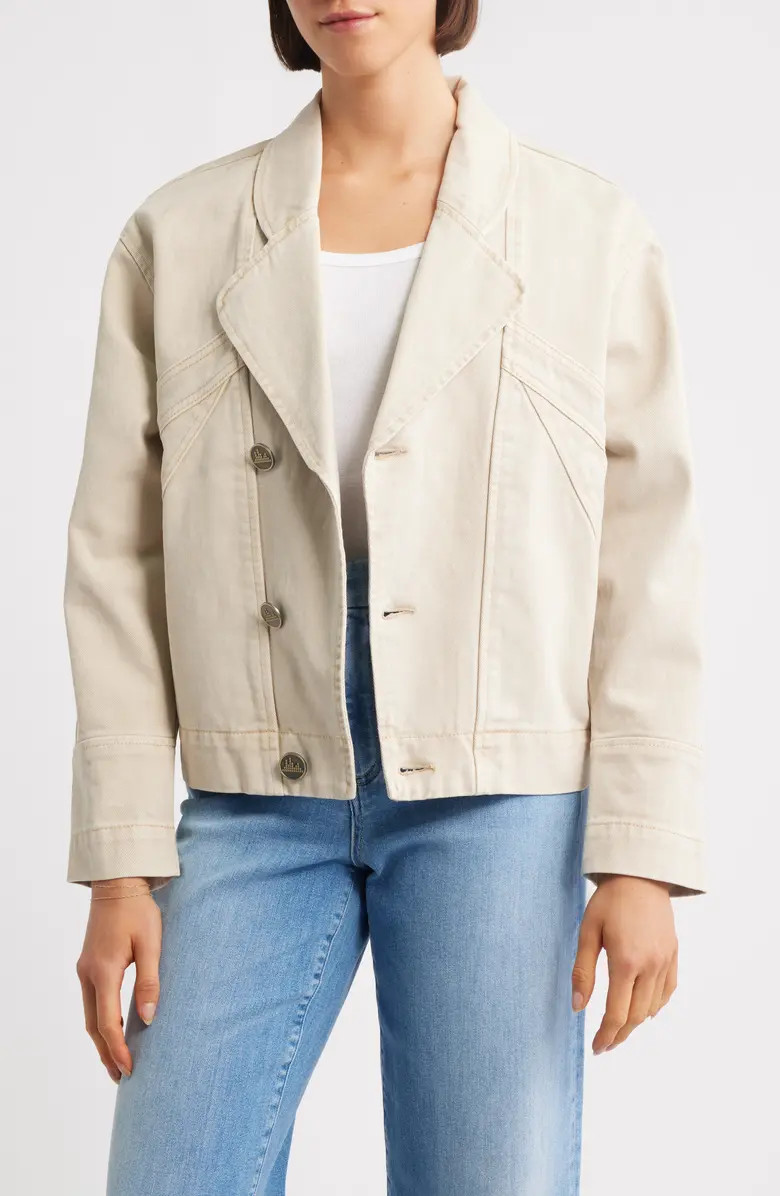 CITY BLUES Spliced Denim Moto Jacket | Nordstrom | Nordstrom