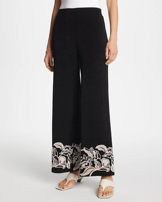 Women's Travelers™ Border Pants in Black | Chico's Wrinkle-Free Travel Clothing | Chico's