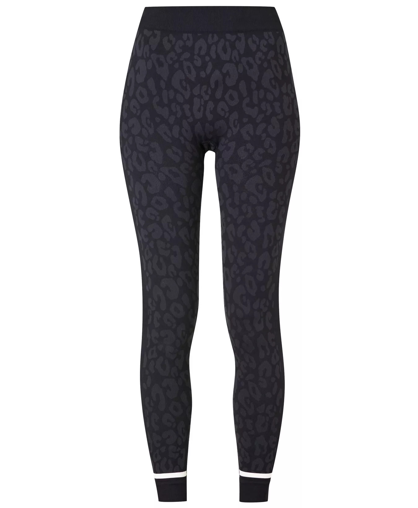 Leopard Jacquard Base Layer Leggings | Sweaty Betty UK